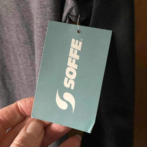 Cute SOFFE Gray and Black Baseball Jersey style top - Picture 11 of 11